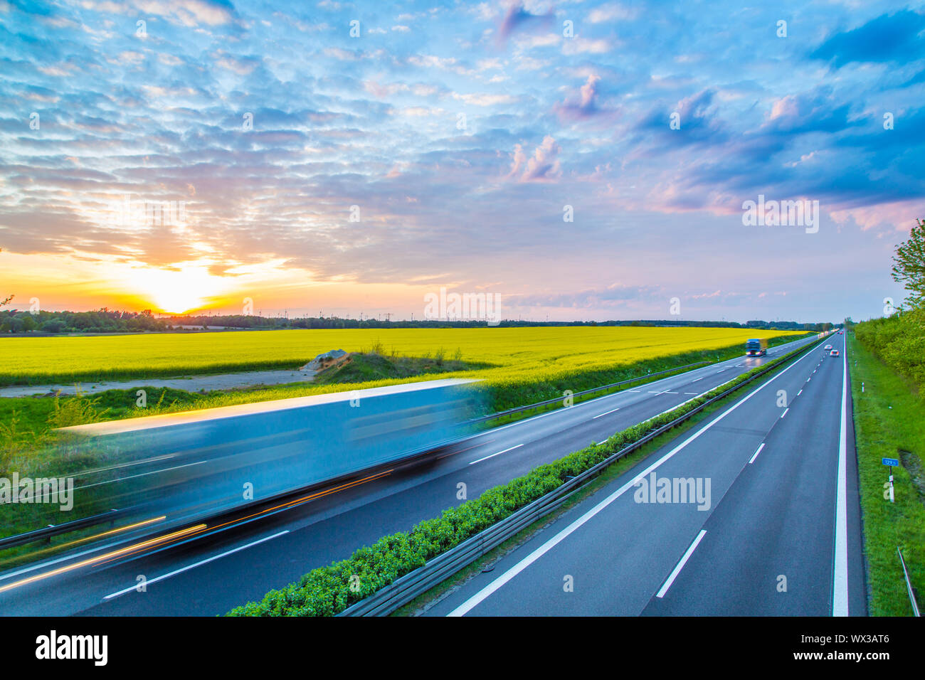 Autobahn - Germania Foto Stock
