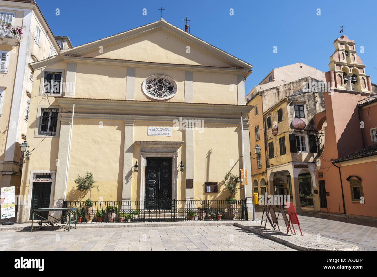 Vergine Madre, St. Johannes, chiesa, Corfu, Corfù, Grecia, Europa Foto Stock