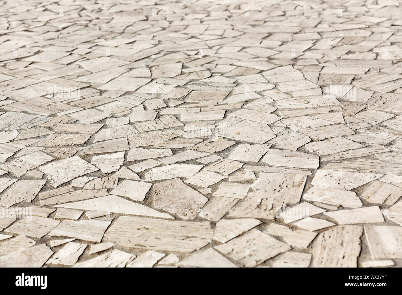 Le bellezze naturali della pavimentazione di pietra Foto Stock