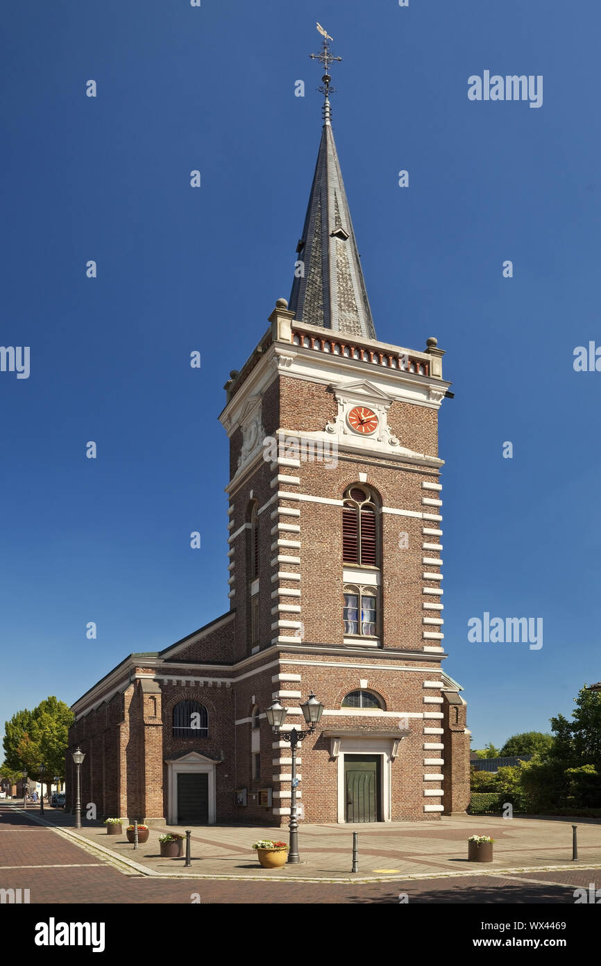 La chiesa, Carl Friedrich Schinkel, Issum, Basso Reno, Renania settentrionale-Vestfalia, Germania, Europa Foto Stock