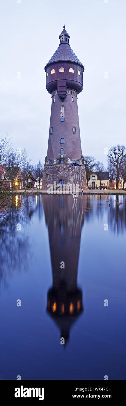 Water Tower, Heide in Holstein, Schleswig-Holstein, Germania, Europa Foto Stock