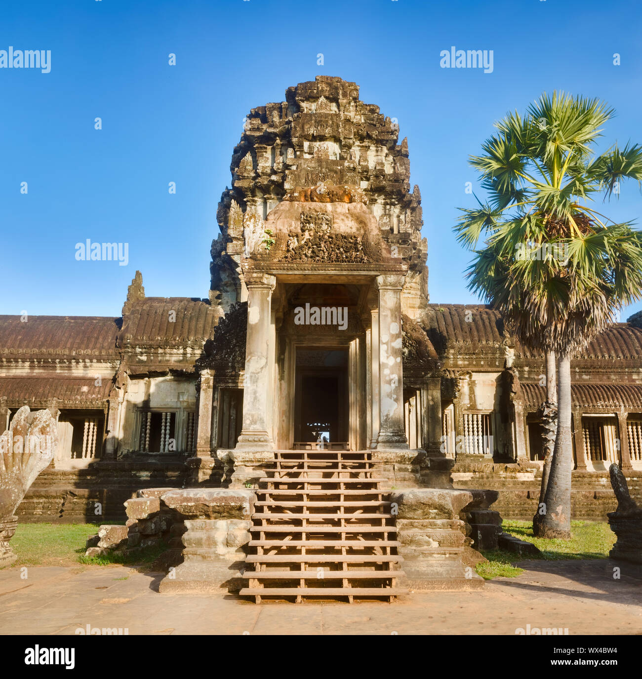 Angkor Wat al tramonto. Siem Reap. Cambogia. Foto Stock