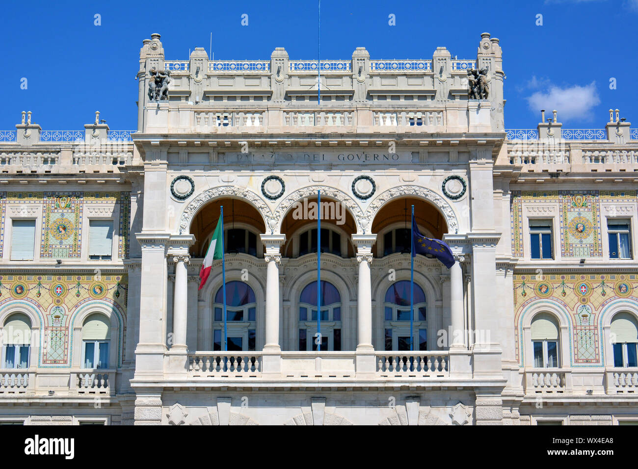 Governament Palace, il Palazzo del Governo, Trieste, Italia, Europa Foto Stock