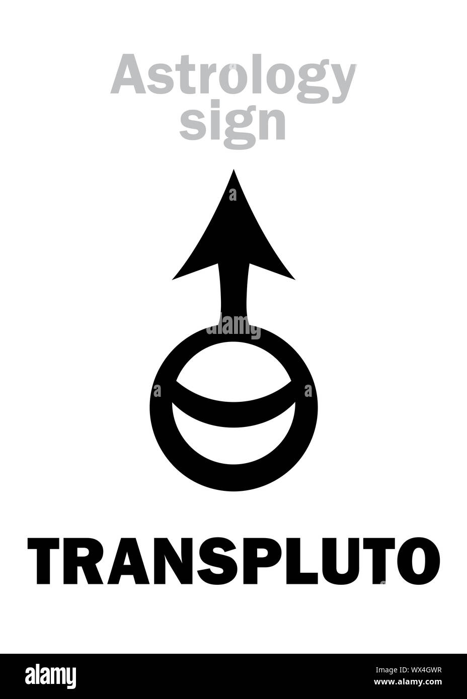 Astrologia: TRANSPLUTO (pianeta) Foto Stock