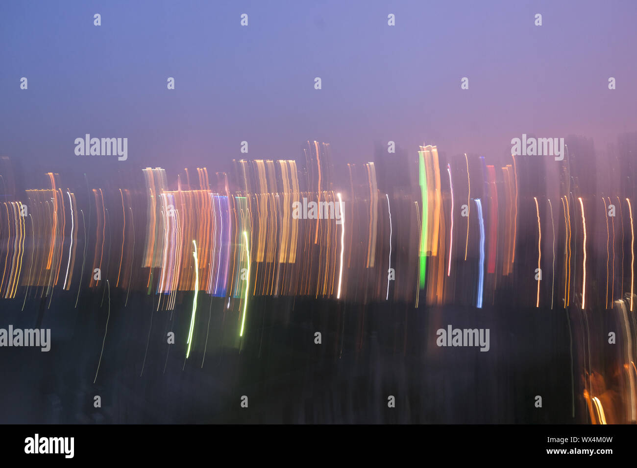 notte di defocus Foto Stock