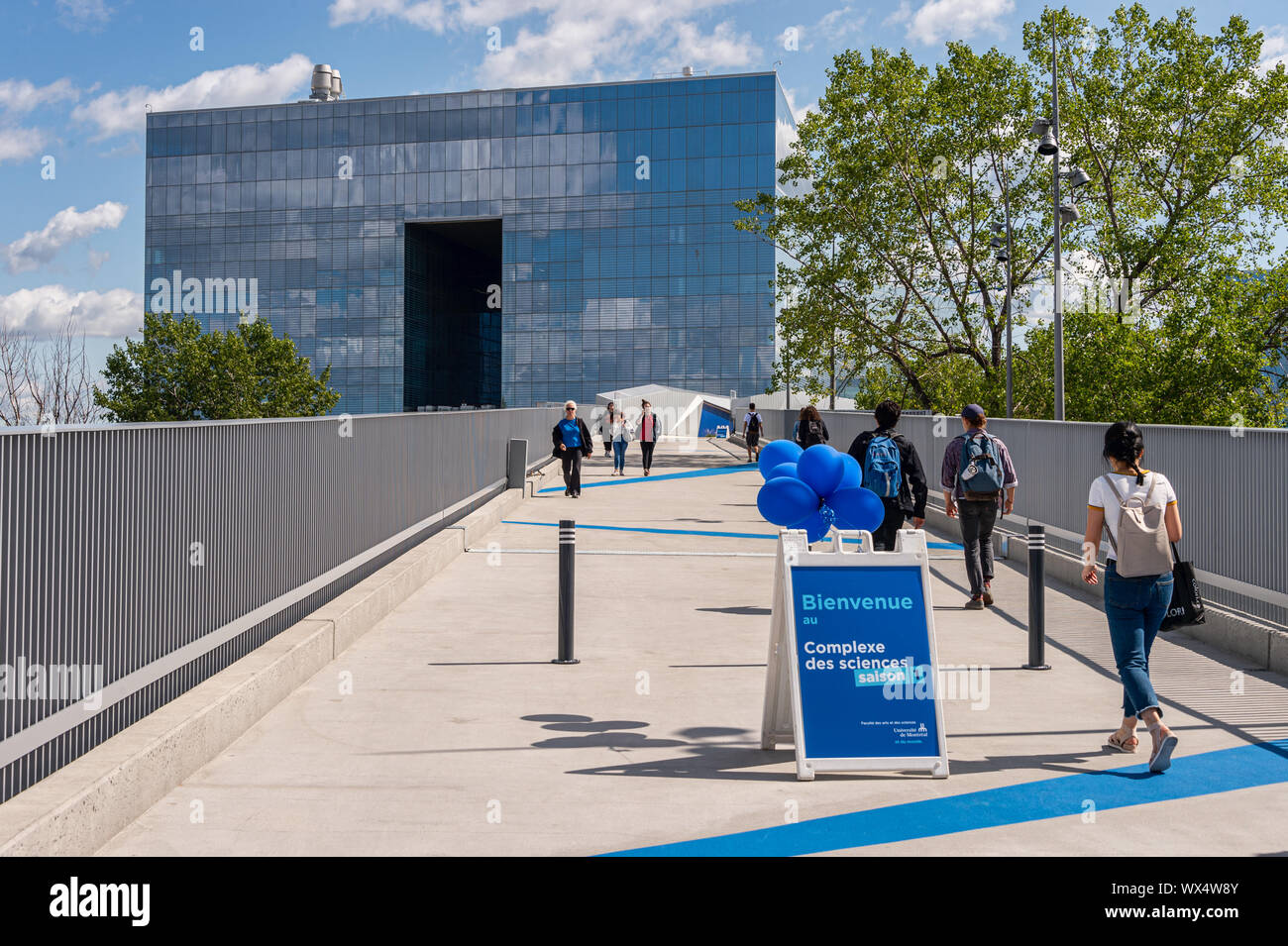 Montreal, CA - 16 Settembre 2019: la nuova scienza complessa costruzione dell'Universite de Montreal sul campus MIL. Foto Stock