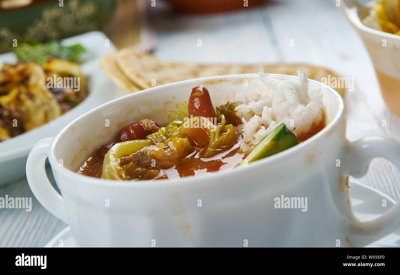 Tex-mex zuppa di pollo Foto Stock