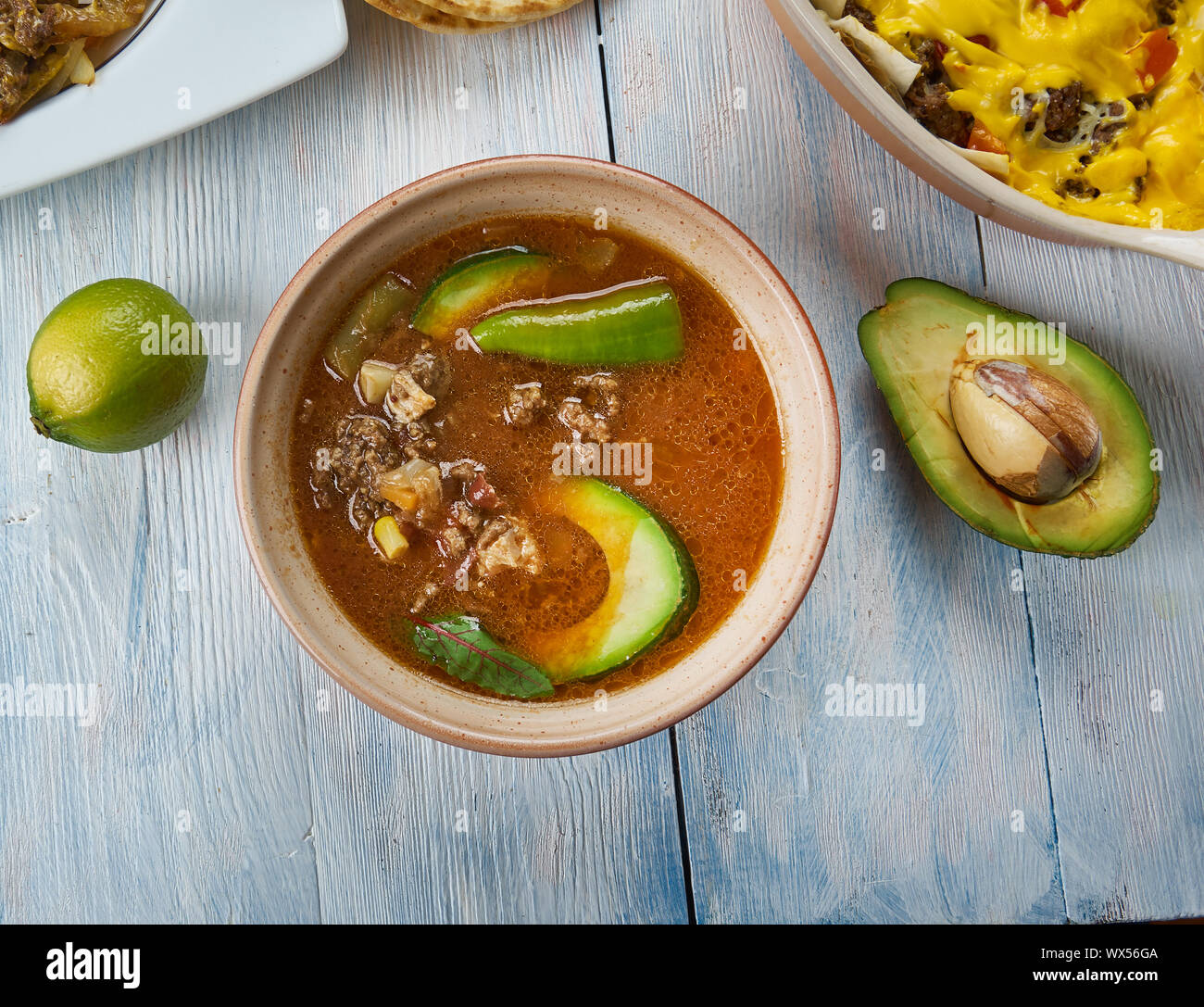 Tex-Mex Premnoplex zuppa Foto Stock