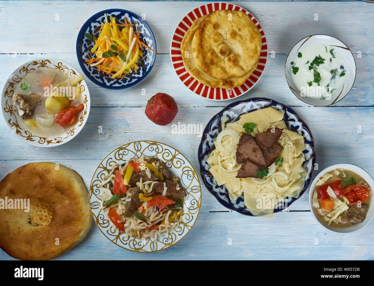 Cucina kazaka Foto Stock