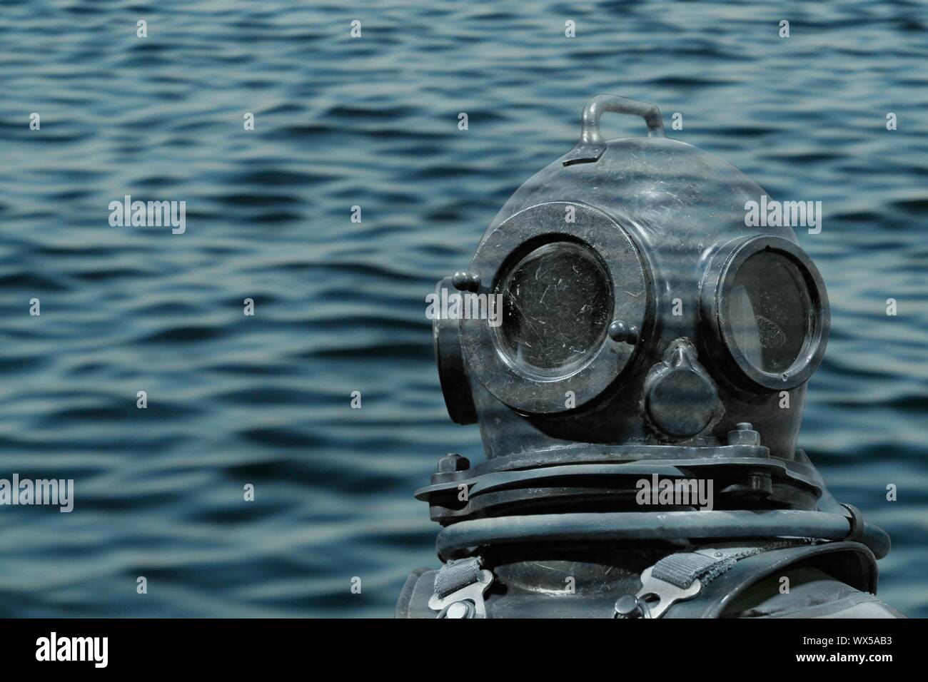 Deep sea diver Foto Stock