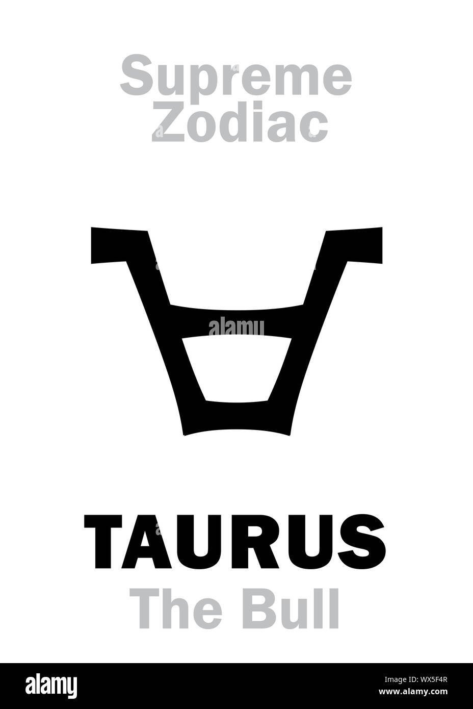 Astrologia: Supreme Zodiac: Toro (bolla) Foto Stock