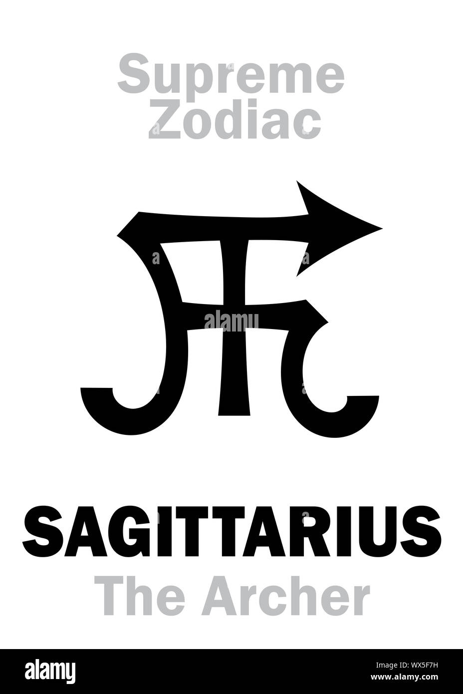 Astrologia: Supreme Zodiac: Sagittario (l'Archer) Foto Stock