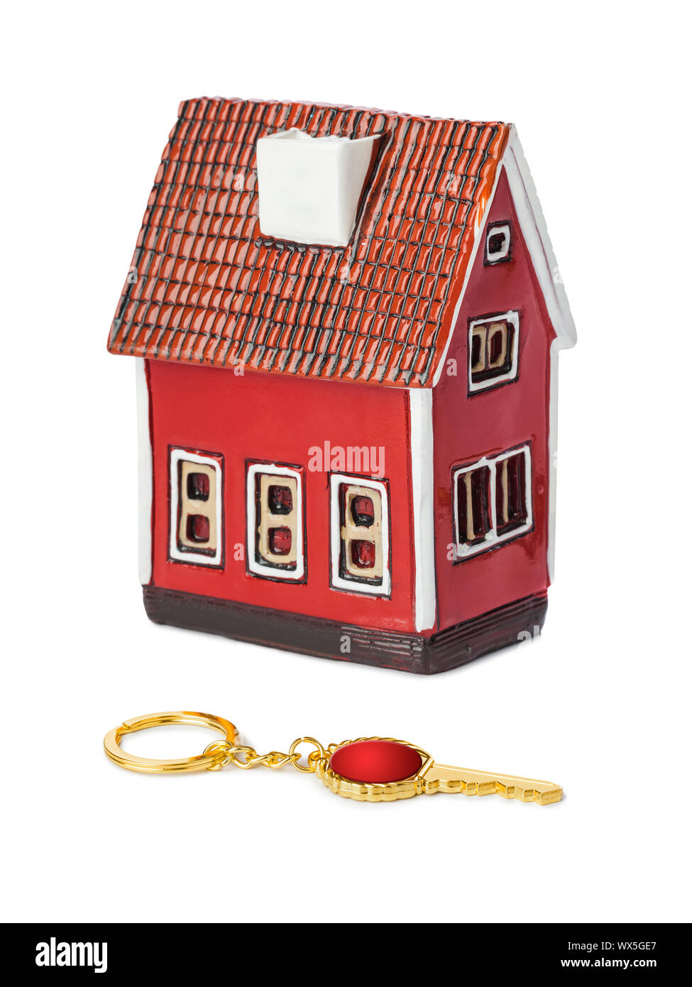 Casa e tasto Foto Stock