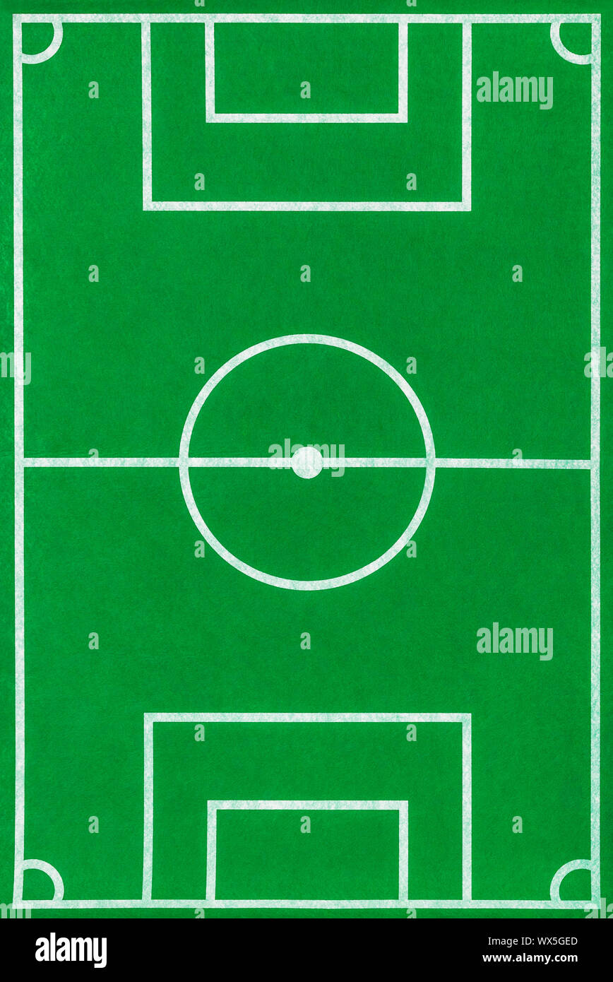 Toy campo di calcio Foto Stock