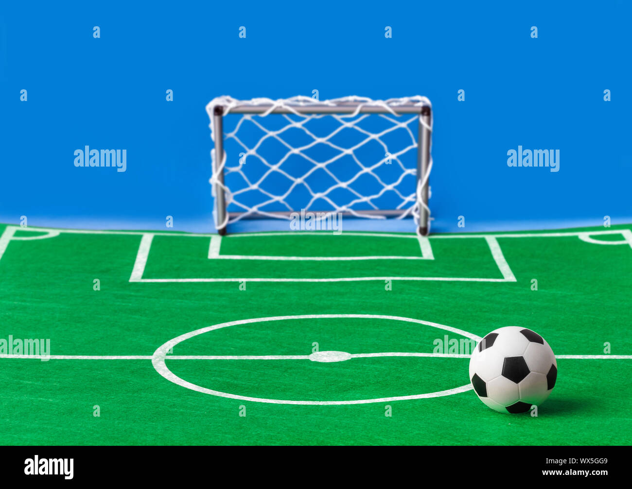 Toy campo di calcio e di gate Foto Stock