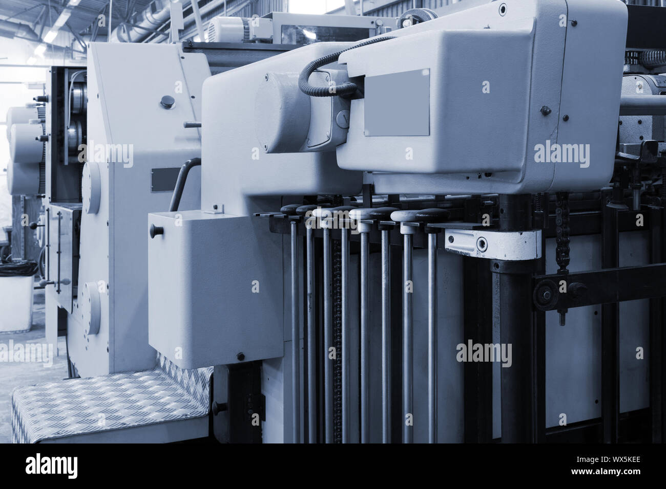 Attrezzature per una stampa Foto Stock