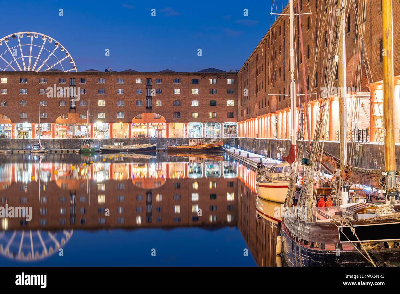 Albert Dock Liverpool England Foto Stock