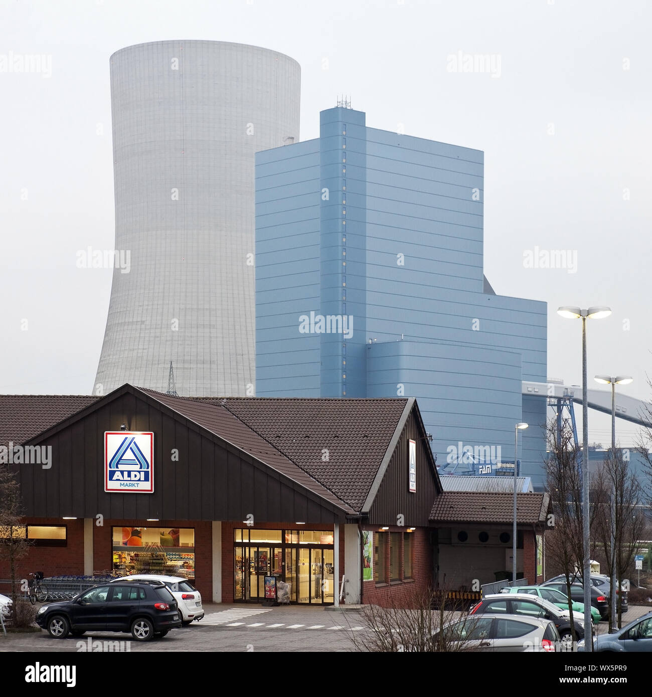 E discount di centrali elettriche a carbone Datteln, carbone phase-out 2018, Datteln, Germania, Europa Foto Stock