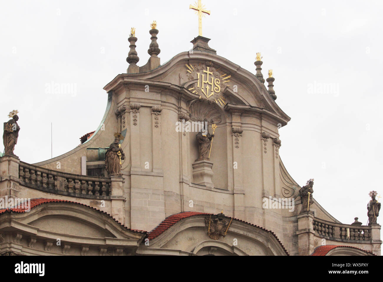Chiesa St.Nikolaus-Prague Foto Stock