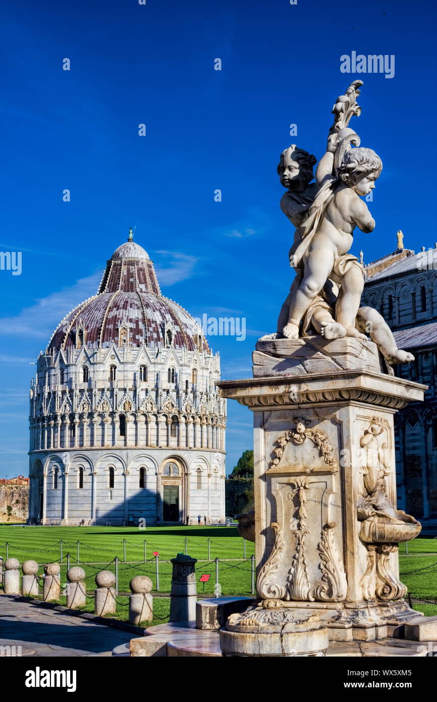 Pisa, Piazza dei Miracoli Foto Stock