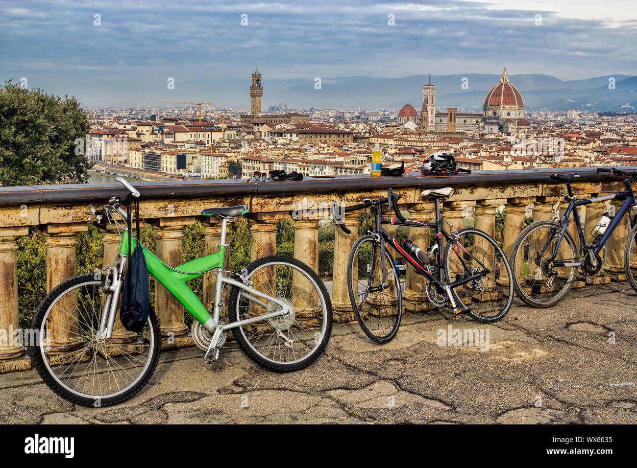 Firenze, Piazzale Michelangelo Foto Stock