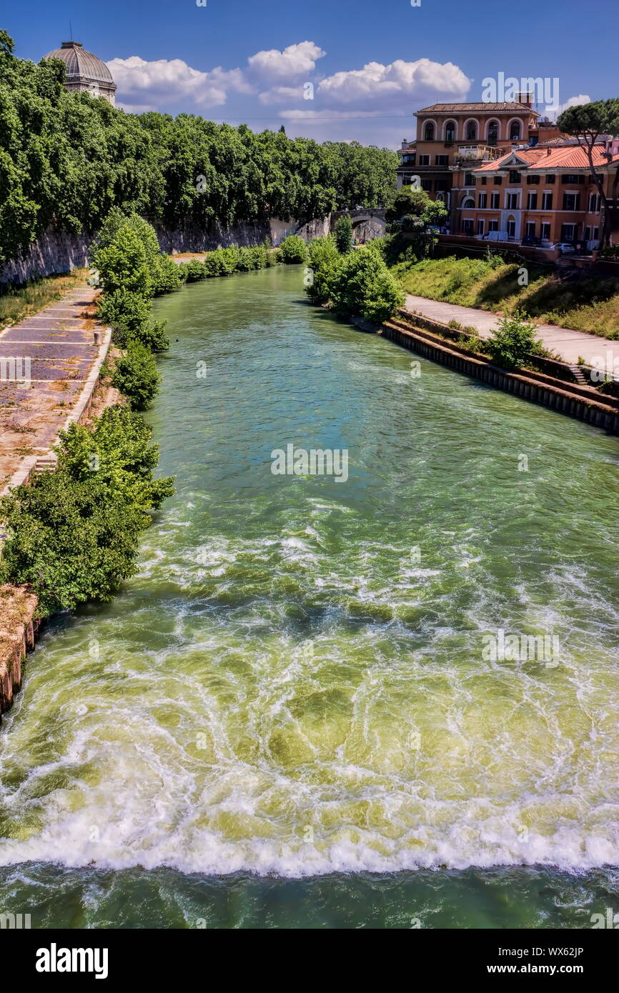 Roma, Isola Tiberina Foto Stock