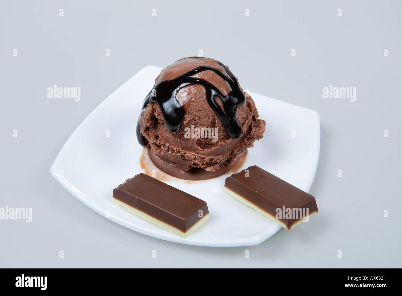 Gelato al cioccolato Foto Stock