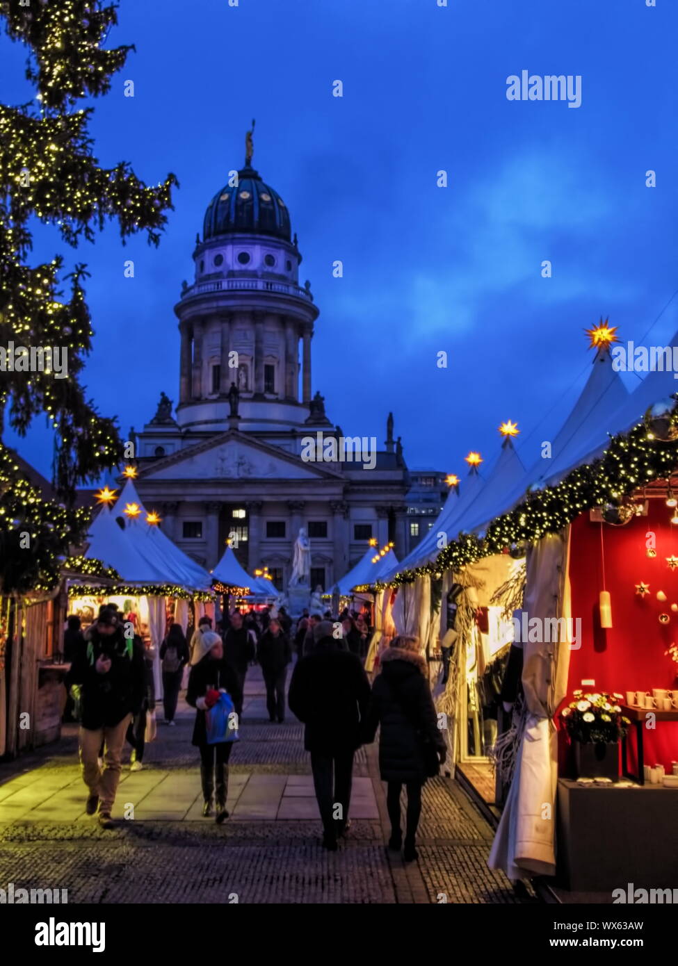 Berlino, Mercatino di Natale Foto Stock