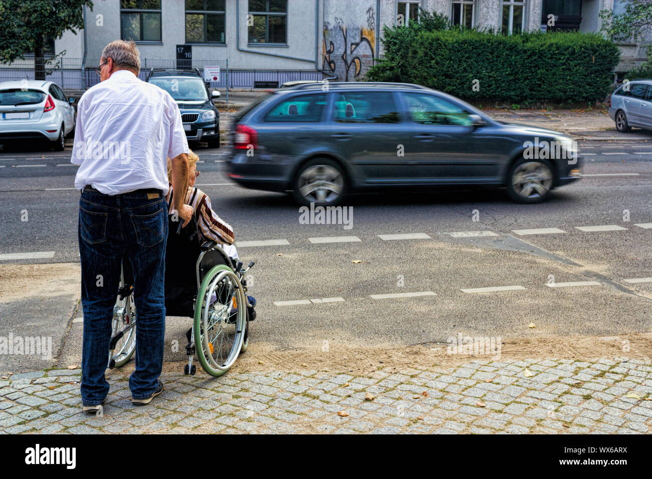 Cura geriatrica Foto Stock