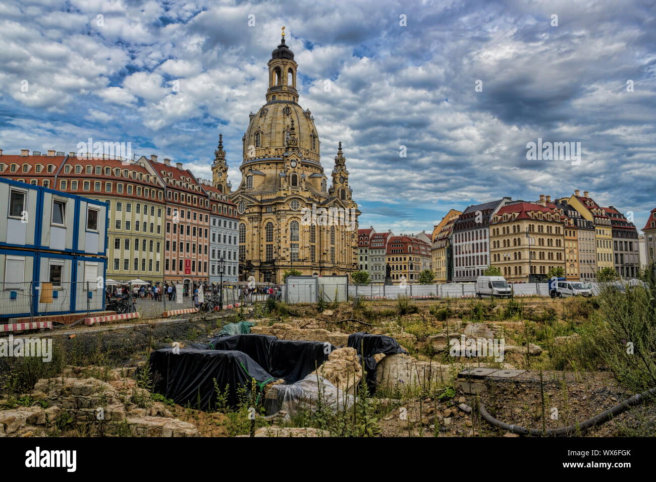 A Dresda, riqualificazione urbana, Foto Stock