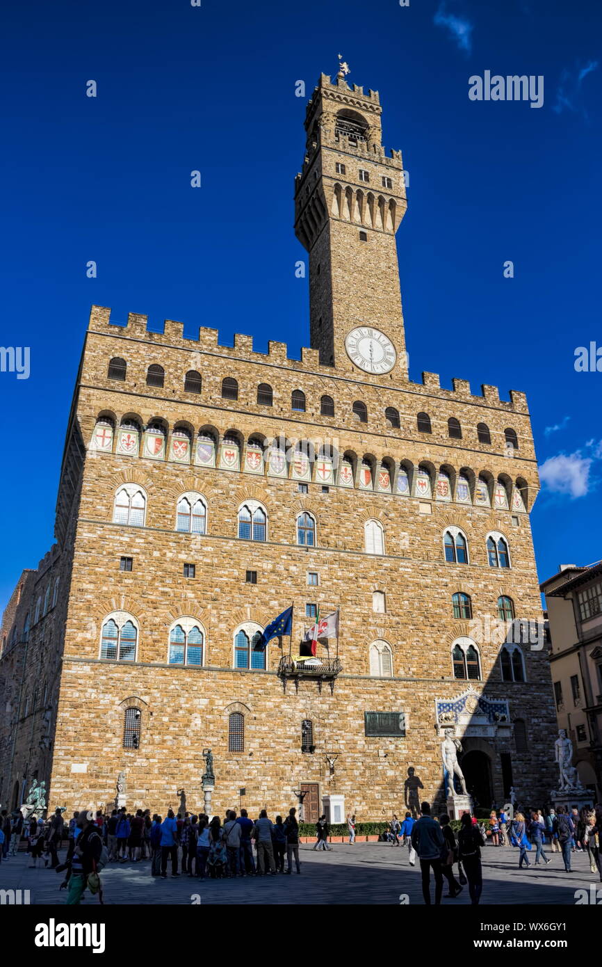 Florenz, Palazzo Vecchio Foto Stock