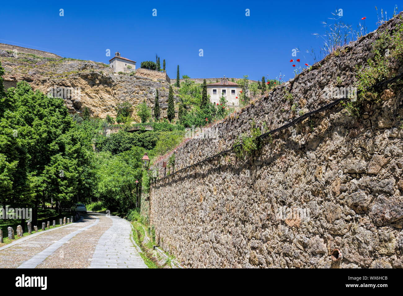 Segovia, parete della città Foto Stock