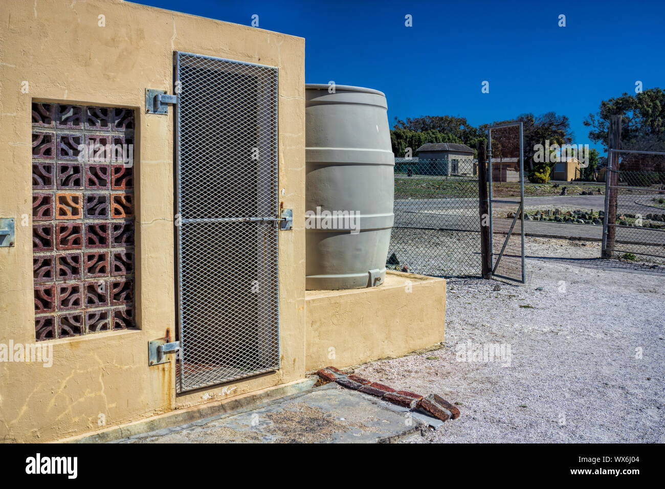 Robben Island, cella di prigione Foto Stock