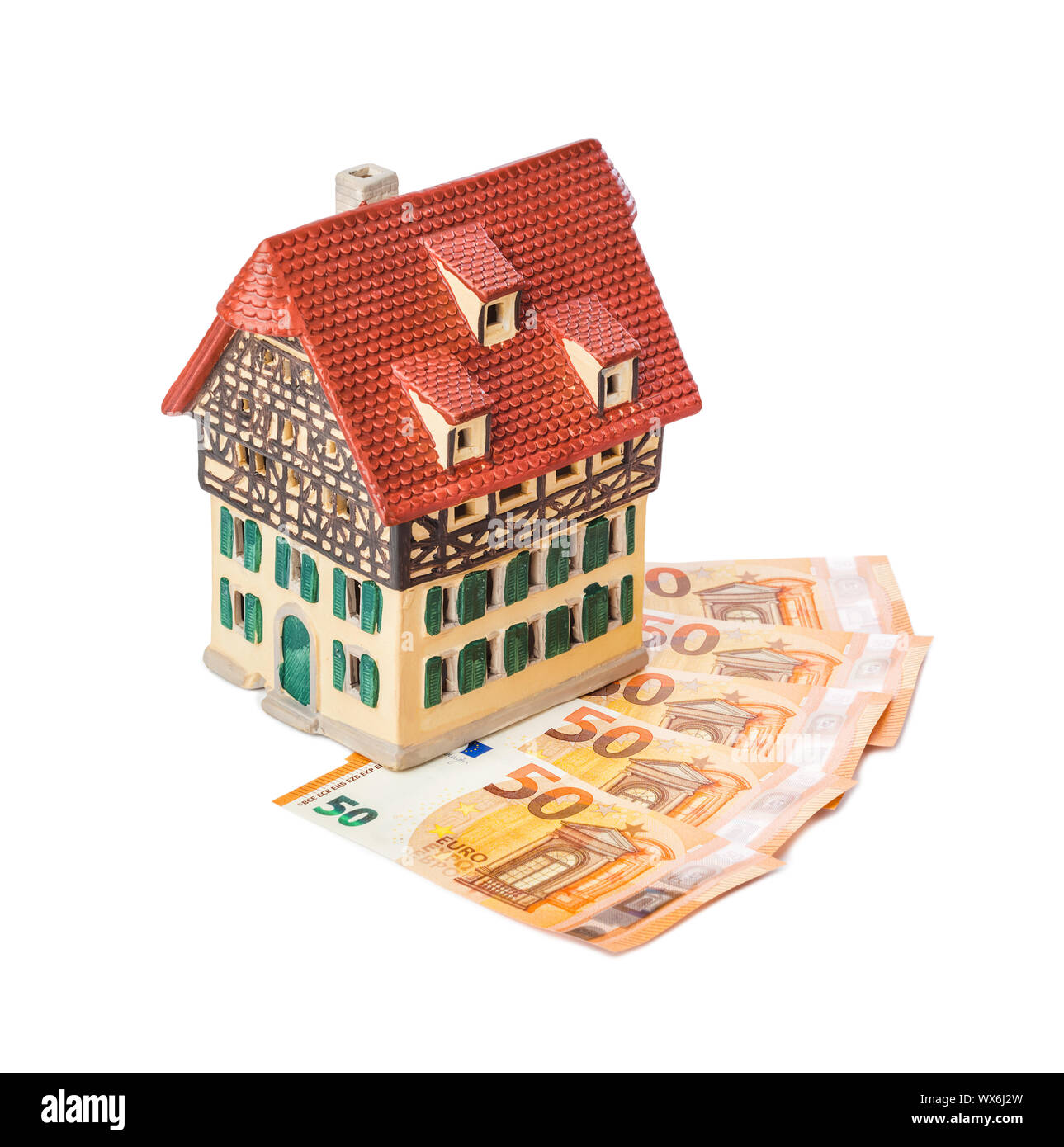 Casa e denaro euro Foto Stock