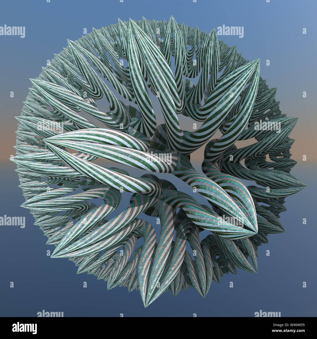 Abstract faraktal colorate le immagini 3D rendering Foto Stock