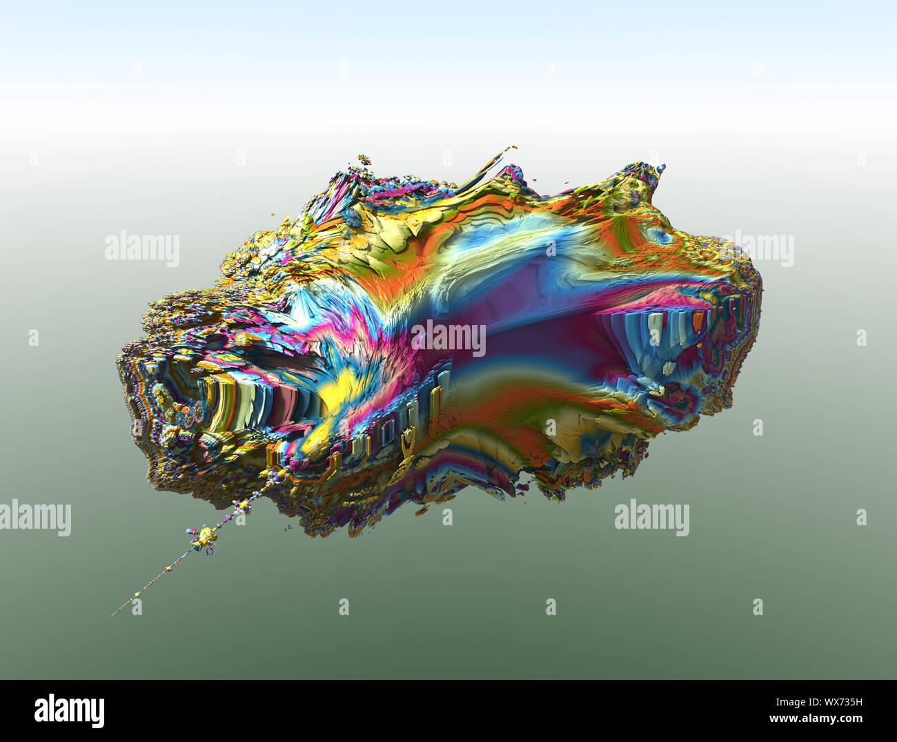 Abstract faraktal colorate le immagini 3D rendering Foto Stock