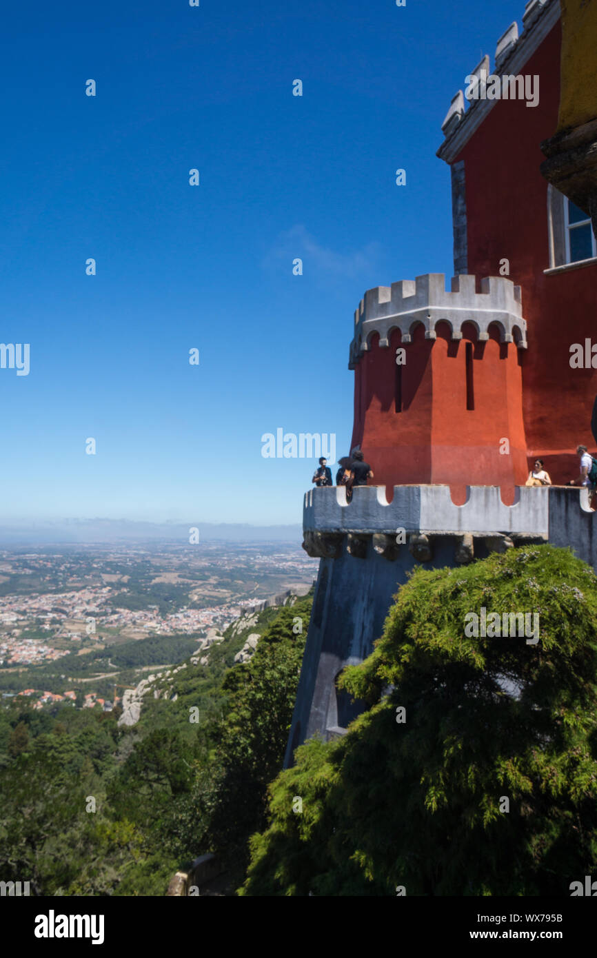 Torre Rossa palazzo nazionale da pena Foto Stock