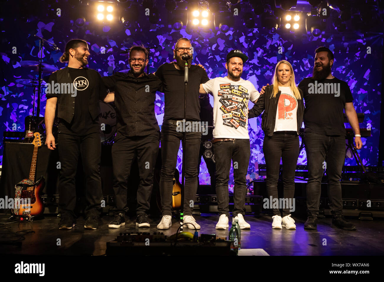 Il dialetto svizzero Halunke band live in Schüür Lucerna Foto Stock