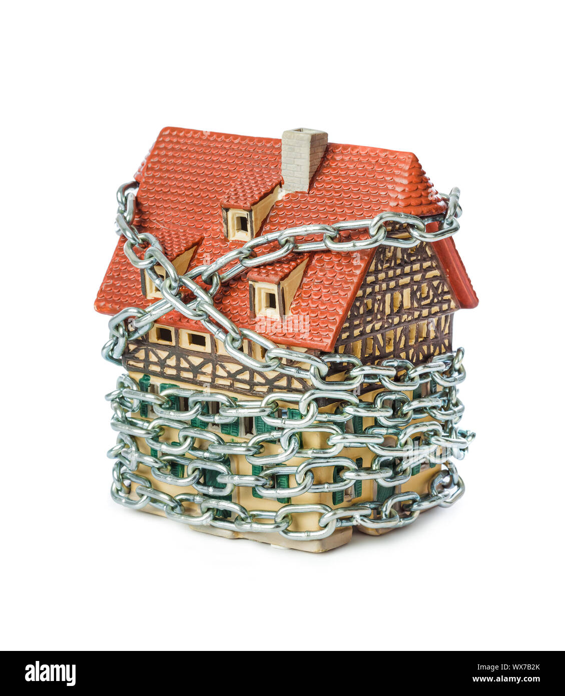 Casa e della catena Foto Stock