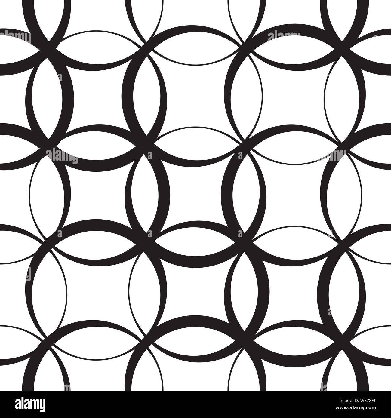 Seamless Pattern in bianco e nero Illustrazione Vettoriale