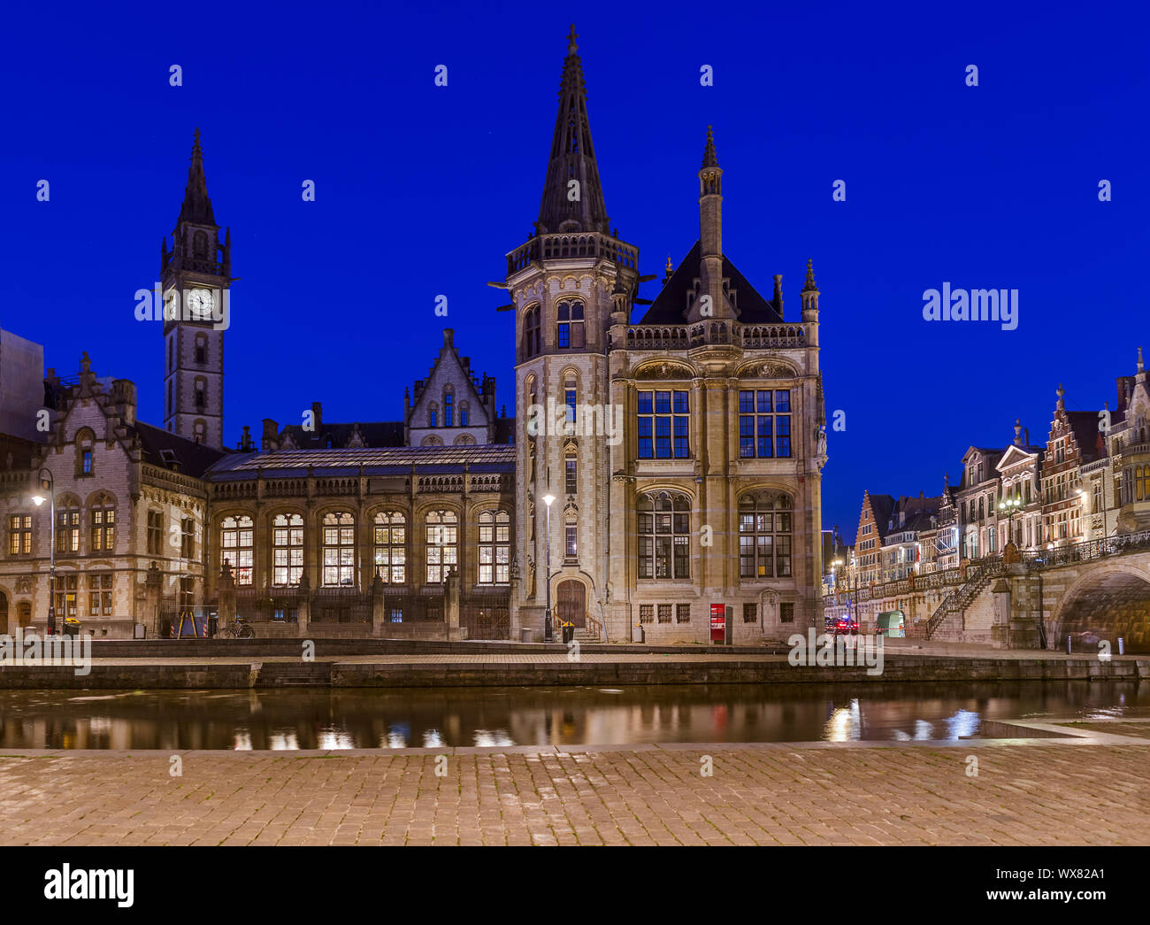 Gent cityscape - Belgio Foto Stock