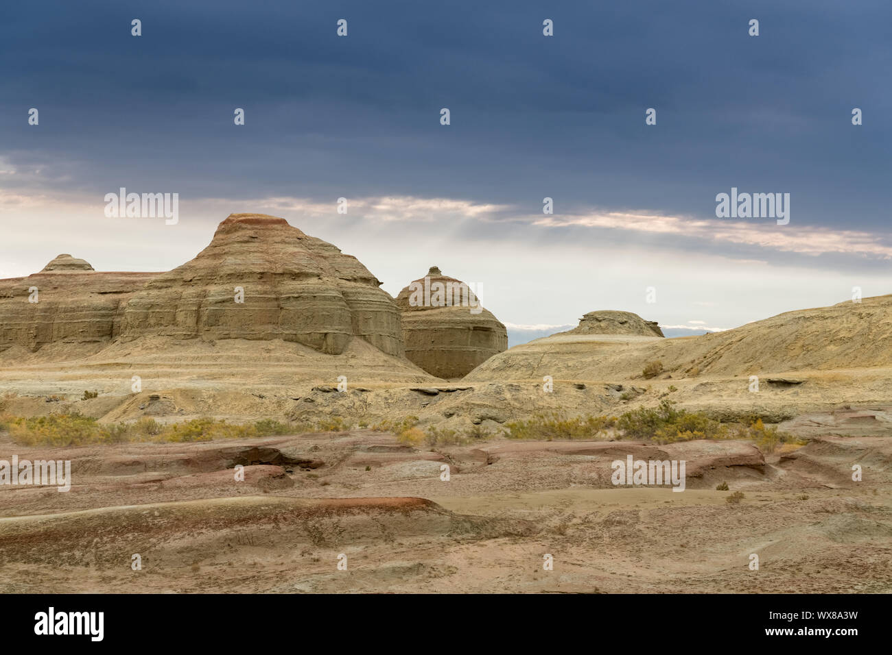 Bella xinjiang città fantasma Foto Stock