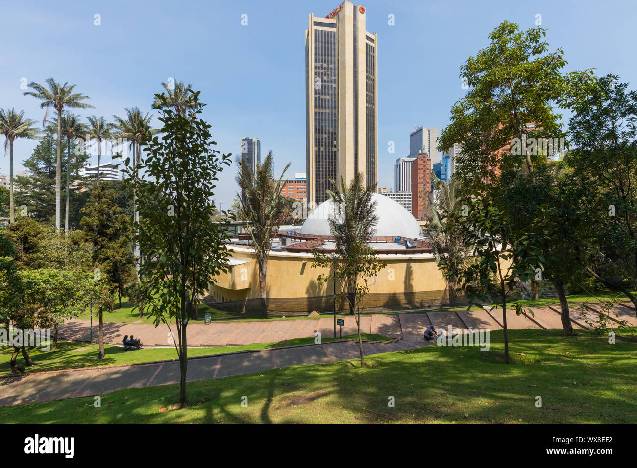Bogotà planetario al Parco Indipendenza Colombia Foto Stock