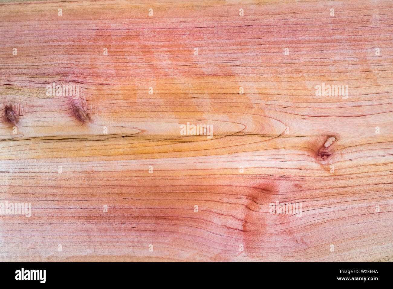 Red toon texture di legno Foto Stock