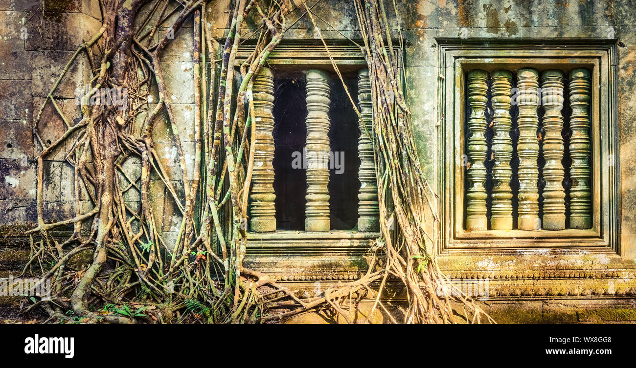 Beng Mealea o Bung Mealea tempio. Siem Reap. Cambogia Foto Stock