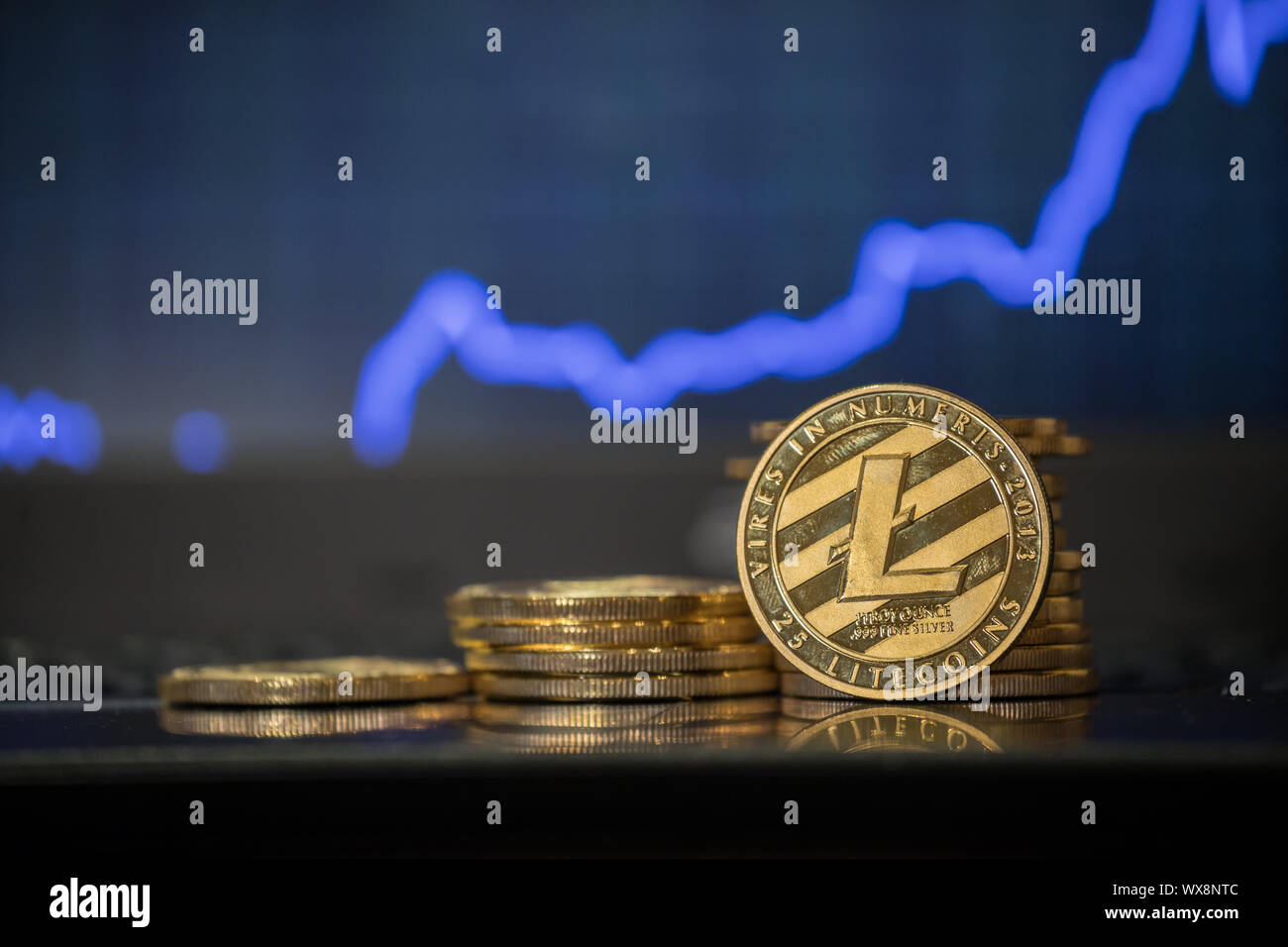 LTC Litecoin è un peer-to-peer cryptocurrency e il software open-source project Foto Stock