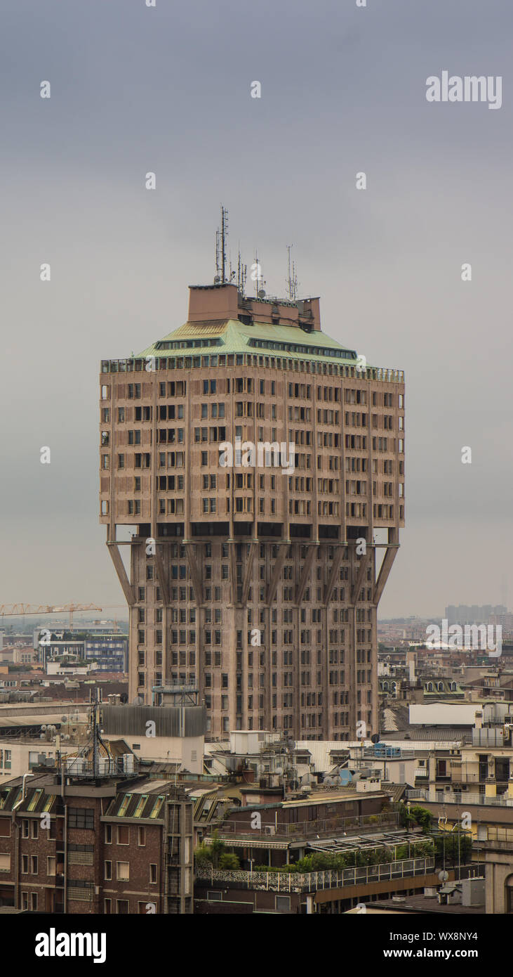 Più famosi grattacieli di Milano Foto Stock