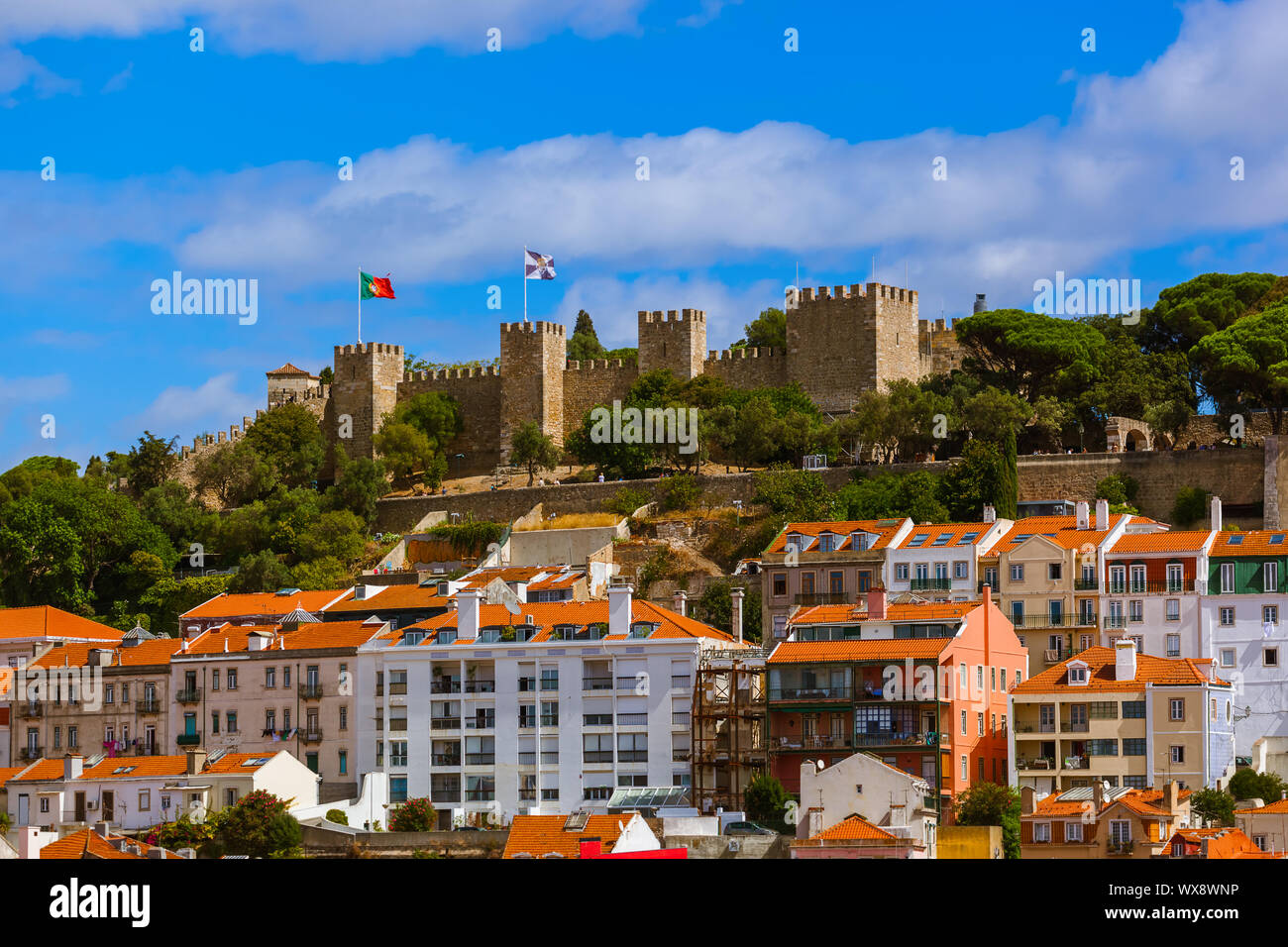 Fortezza di San Giorgio - Lisbona Portogallo Foto Stock