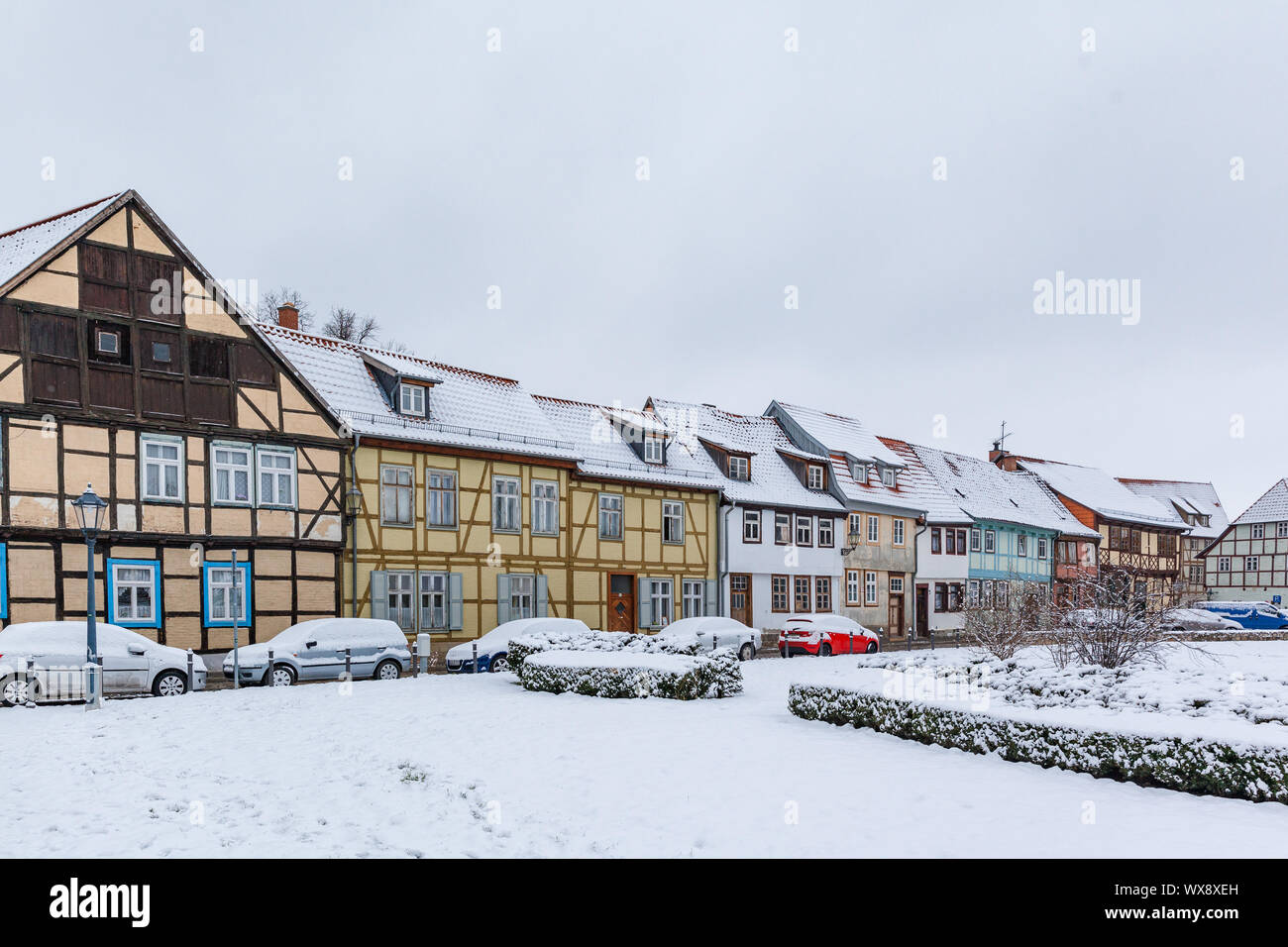 Sito del Patrimonio Mondiale Quedlinburg impressioni della Città Vecchia Foto Stock