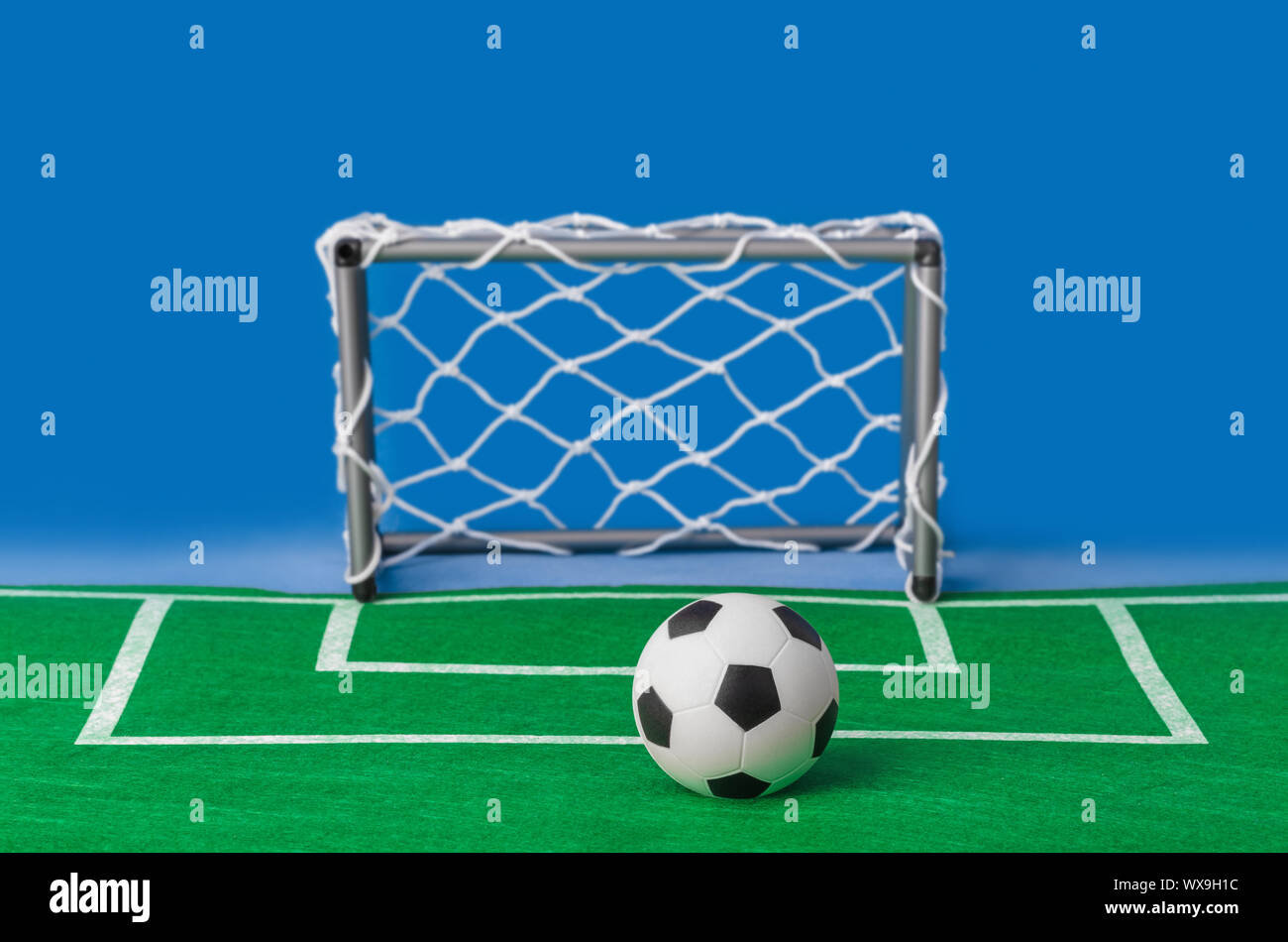 Toy campo di calcio e di gate Foto Stock